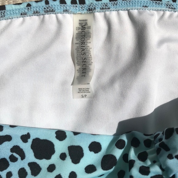 VICTORIA’S SECRET Aqua Leopard Print Bikini Bottom - Picture 2 of 3